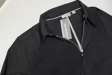 Ashworth Herren Full Zip Smart Golfjacke ungef&uuml;ttert windabweisend Stretch schwarz L