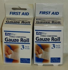 2 Boxs Of Coralite Sterile Comfort Gauze Roll 3 inch Wide 4.1 yard Stretch NIP