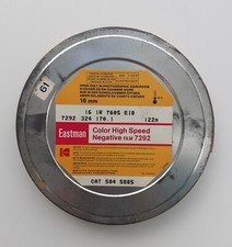 Eastman Kodak roll 16 mm, 7292 - color high speed negative film, 400 feet, 122 m