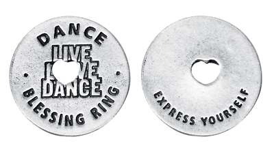 Dance Blessing Ring Charm, Heart | Live Love Dance | Express Yourself