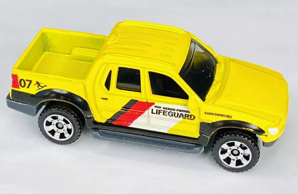 Matchbox Ford Explorer Sport Trac Beach Patrol Lifeguard / amarillo, raro tampo explorer matchbox Matchbox Ford Explorer Sport Trac Beach Patrol Lifeguard / amarillo, raro tampo