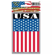 U.S.A. American Flag Sticker 2-3/4"X4"