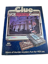 Clue VCR Mystery Game 1985 Parker Brothers – Complete Vintage