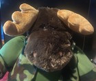 2017 RARE Dan Dee 23" Large Stuffed Moose, Green/Camo Hunter Vest — photo 4