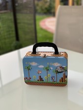 SONIC the hedgehog - metal lunch box - RARE Green hill Zone Arcade Gaming