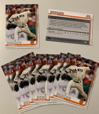 TOPPS BASEBALL MLB UPDATE 2019 - Travis BERGEN - San Francisco GIANTS # US 40 RC