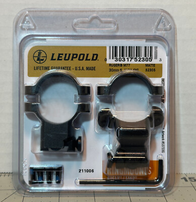 Leupold 52305 Ringmounts Scope Rings RM 30mm Super High Extension For RUGER M77