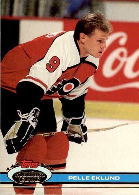 1991 92 Topps Stadium Club Pelle Eklund 182 Ebay