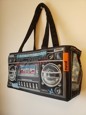 loop nyc parcel cassette tote bag vintage