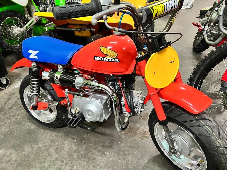 Honda Z50 R Z50R 1979 до 1987 мотоцикла седло сиденье поддон синий новый полный. Z50R - Изображение 3 из 4