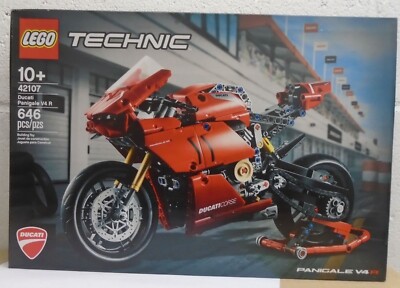 LEGO Technic #42107 Ducati Panigale V4 R Motorcycle 646 Pieces Building SEALED
