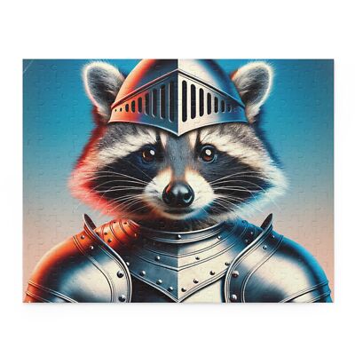 Puzzle (120, 252, 500-Piece) Raccoon Knight Art Print Adventure | eBay