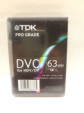 TDK DVM63HDP Pro-Grade High-Definition Digital Videocassette 63 Min. New Sealed