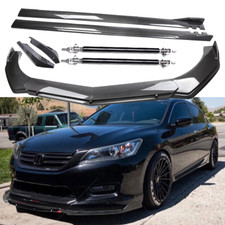 Carbon Fiber Front Bumper Lip Spoiler Side Skirt For Honda Accord 9th 10th Gen Carbon Fiber Front Bumper Lip Spoiler Side Skirt For Honda Accord 9th 10th Gen