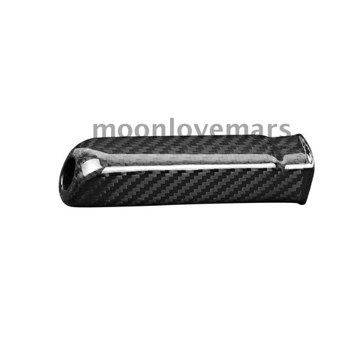 Hard Carbon Fiber Car Center Brake Handle Cover Trim For Ford Mustang 2010-2014 - Foto 7 di 7