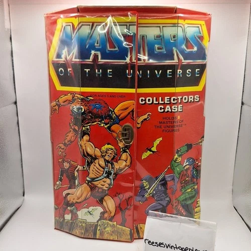 Vintage 1984 Mattel MOTU Masters of the Universe Collectors Case w/ Tray Inserts