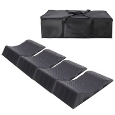 4 Pack Anti-Slip Hard Plastic Tire Saver Ramps Carry Bag Easy Storage