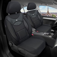 Schonbezüge Sitzbezüge für Jeep Wrangler JL Bj ab 2018 in Schwarz/Schwarz 128
