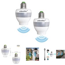 Radar Motion Sensor Socket Adapter 360 Detection Smart Dimmable LED CFL