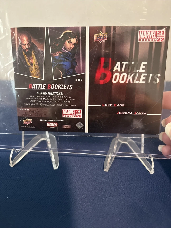 2021-22 Marvel Annual Battle Booklet Luke Cage V Jessica Jones By Abdul Ghofer - Image 2 of 3