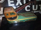 Vintage Marx  1950's Automatic Dock Yard Crane - Wind Up Toy - marx