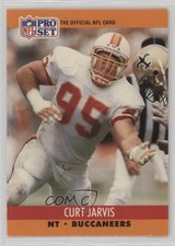 1990 Pro Set Curt Jarvis (The Official NFL Card on Front) #657 Rookie RC 17qs. rookie card picture