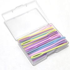 52Pcs 2.7 Large Eye Plastic Sewing Needles, Learning, Yarn, Darning, Tapestry,