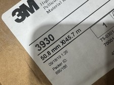 2" x 50 Yd Roll Reflective Sheeting 3M 3930 High Intensity Prismatic White Refl