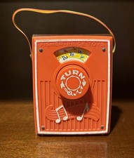 Vintage 1969 Fisher Price Wind Up Pocket Radio Music Box 759 Do Re Mi Works