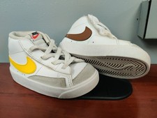 Toddler Nike Blazer MID '77 Shoes Yellow White/Vivid Sulfur-Pecan DA4088 103 Kid