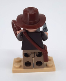 Lego Indiana Jones iaj001 from Set 7621 With Pistol, Whip & Satchel Side Bag