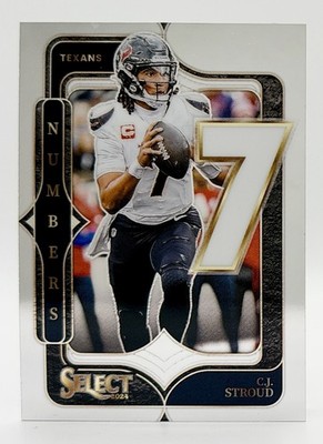 2024 Panini Select Numbers #18 C.J. Stroud Houston Texans