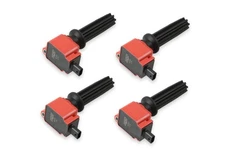 82594 MSD Ignition Coil - Ford EcoBoost - 2.0L/2.3L L4 - Red - 4-Pack