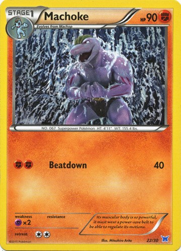 Machoke - 22/30 - XY Trainer Kit (Latios) - Heavily Played