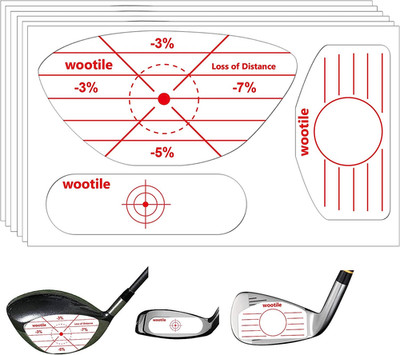 Golf Driver Impact Tape Labels 180Pcs Golf Impact Stickers Golfs Clubs Labels fo
