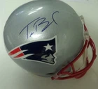 TOM BRADY signed PATRIOTS fs HELMET riddell FULL SIZE nfl mvp COA/HOLO~ FREE S/H