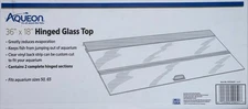 Aqueon 36"x18" Hinged Glass Top (contains 2 Complete Hinged Sections) USA NEW
