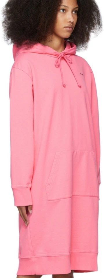 Vestido con Capucha Rosa MM6 Maison Margiela Hecho en Italia Talla M Moda Barbiecore Foto 2 de 4