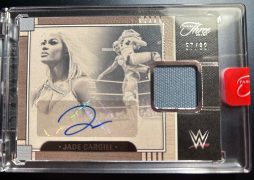 Jade Cargill #PM-JCG 2024 Panini Three Count WWE Prime Memorabilia Autograph card