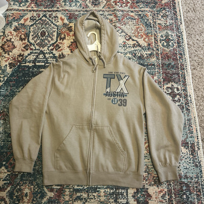 Oversized Austin Tx Zip Up Hoodie