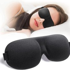 MZOO Luxury Sleep Eye Mask for Side Sleeper Men Women, Zero Eye Pressure 3D Mask