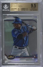 2012 Topps Finest Refractor Leonys Martin #93 BGS 9.5 GEM MINT 0h2x