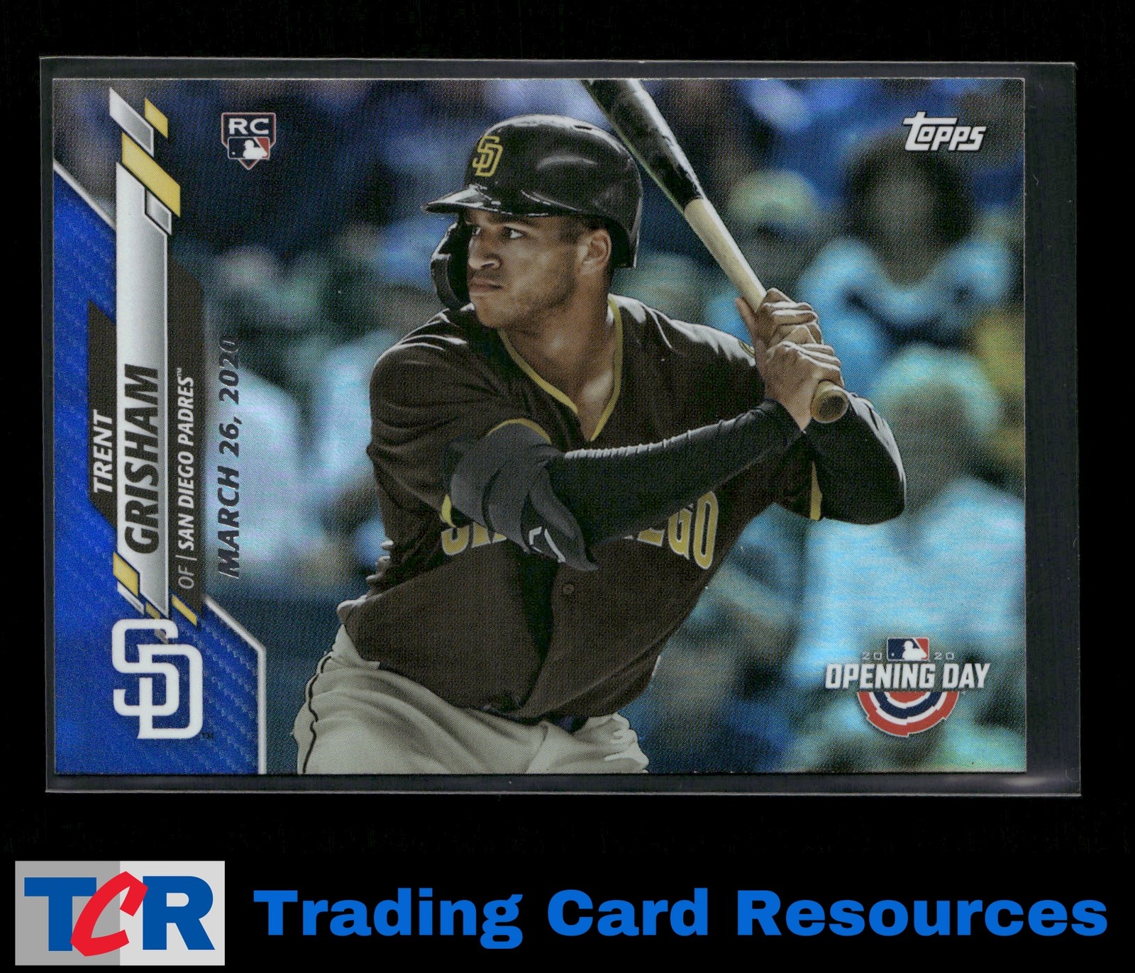 2020 Topps Opening Day #190 Trent Grisham Opening Day Edition Blue Foil