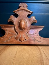 Antique Victorian Carved Wooden Pediment Door Finial