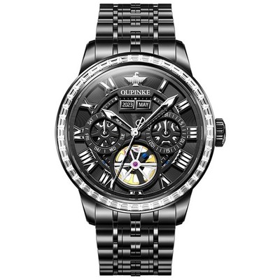 Oupinke 3252 Waterproof Chronograph Automatic Mechanical Luminous Wristwatch