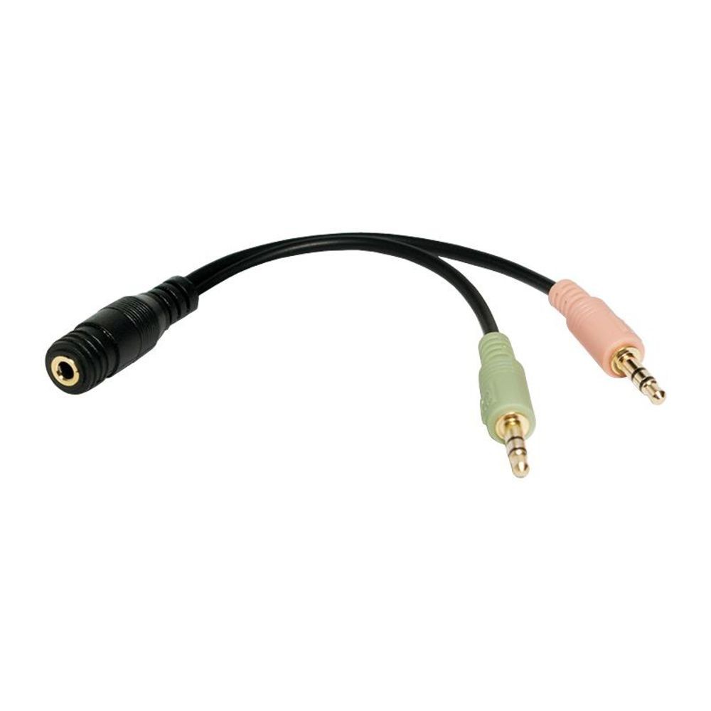 LogiLink CA0020 Audio Klinken Adapter 4-polig 35 mm Buchse auf 2x 35 Stecker 2090₽