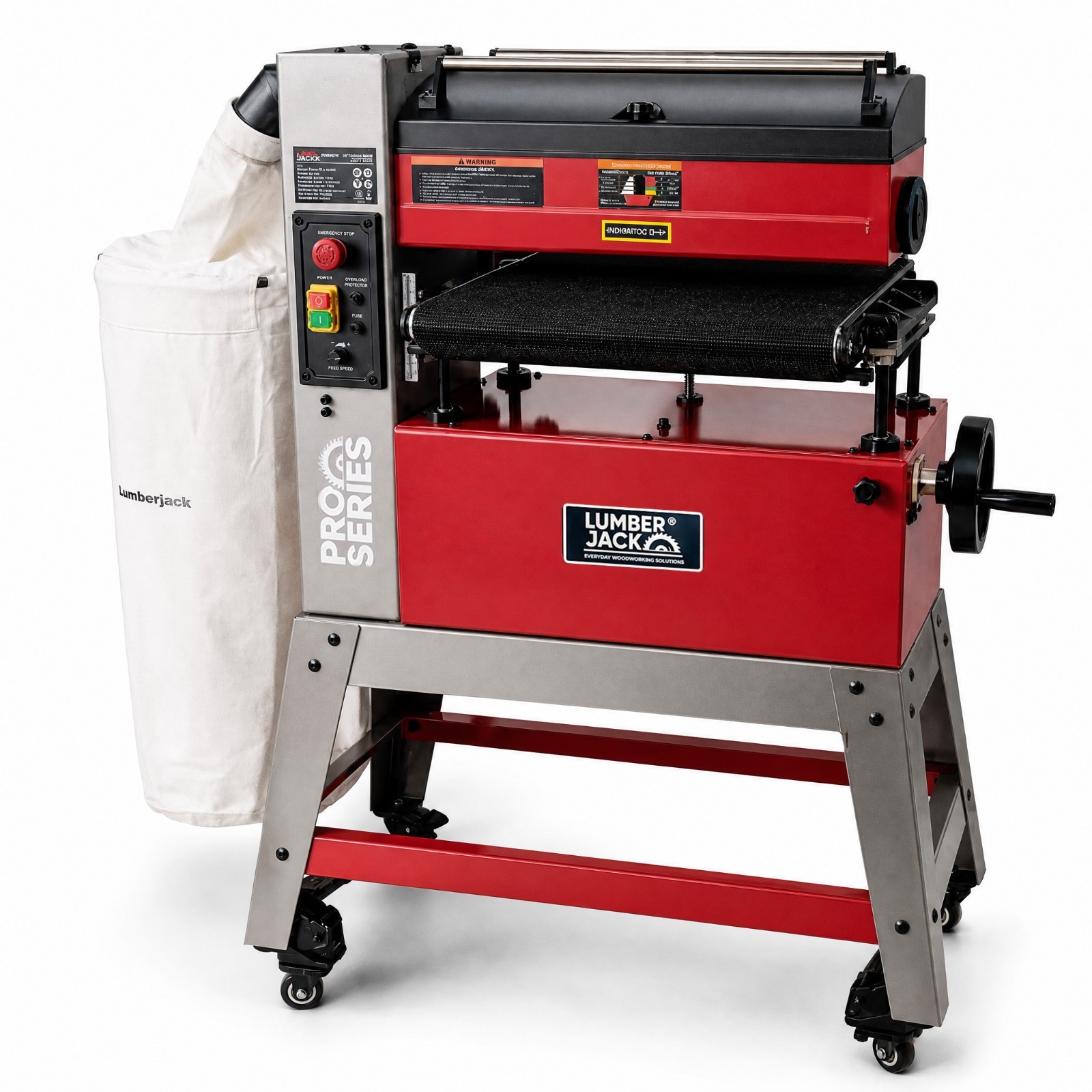 B&Q - Lumberjack Pro Series 18" Drum Sander 1800W With Variable FeedMobile Base & Dust Bag - Image 2