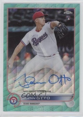 2022 Topps Chrome Rookie Aqua Wave Refractor /199 Glenn Otto #RA-GO Auto RC 10k8