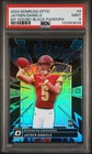 JAYDEN DANIELS 2024 OPTIC MY HOUSE! ROOKIE BLACK PANDORA RC /25 PSA 9 Q1739