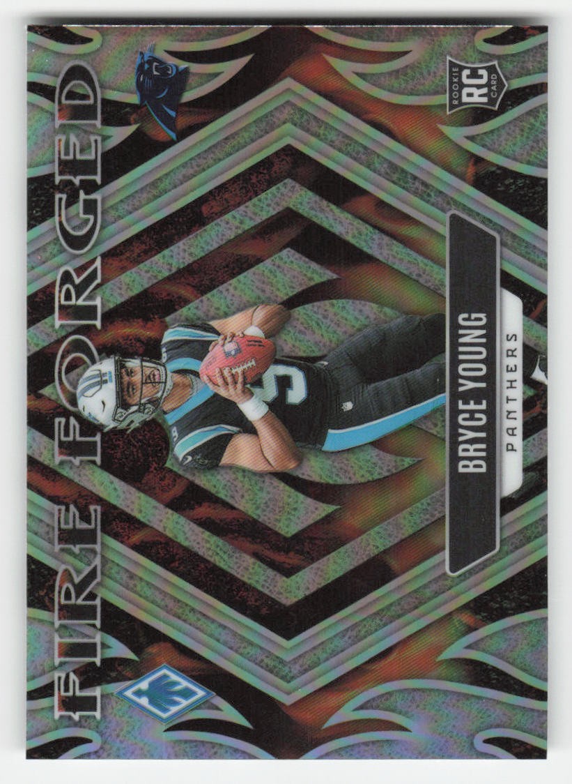 Bryce Young 2023 Panini Phoenix Fire Forged Silver Seismic RC #FF-2